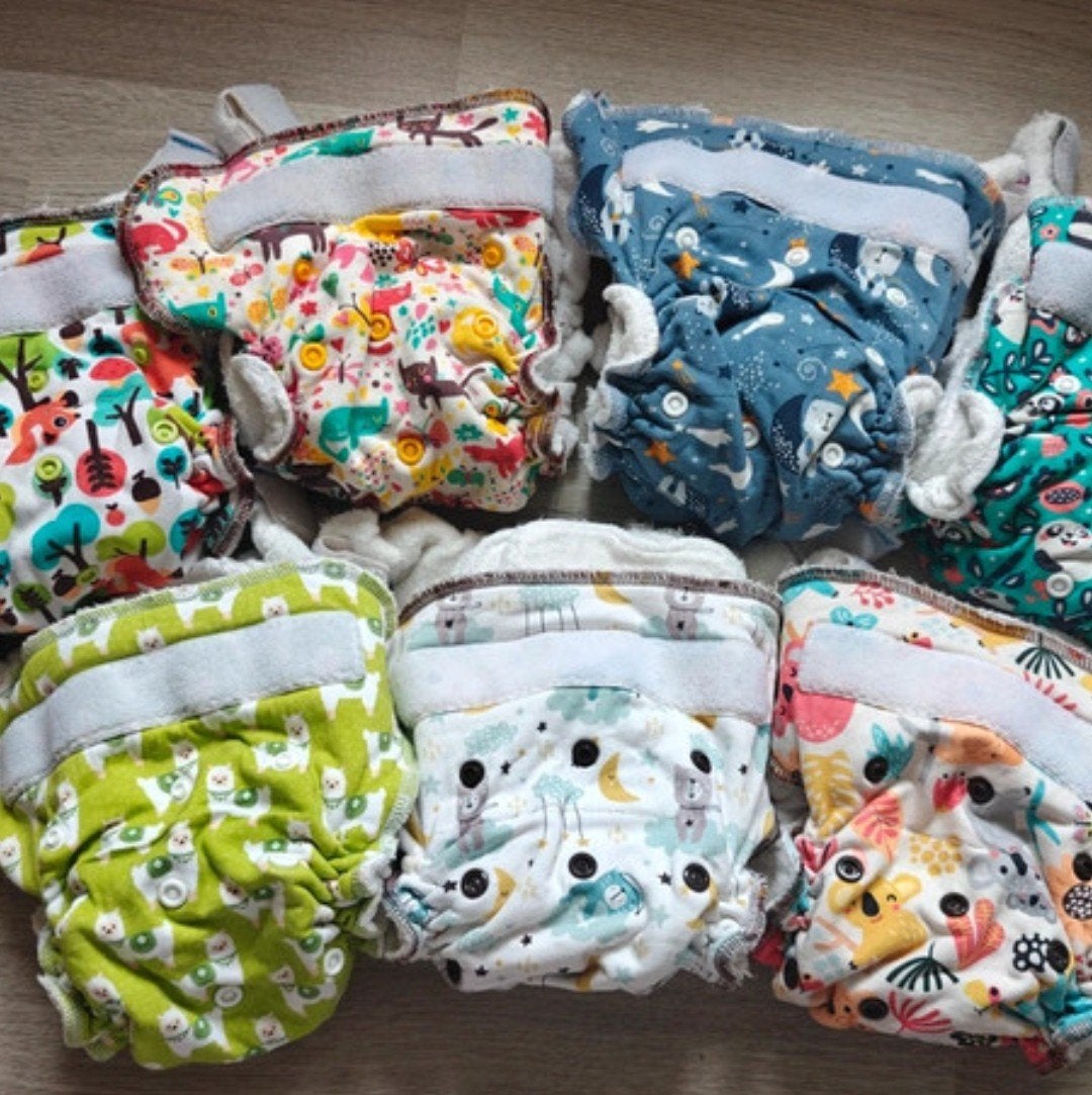 wasbare luiers Petit Lulu, Ophalen of Verzenden, Zo goed als nieuw, One size