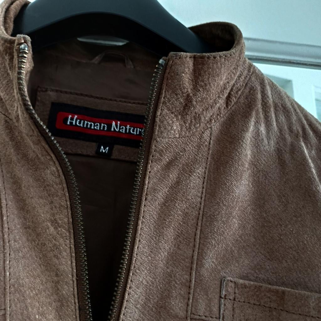 Human Nature suède jasje maat 38/40, Maat 38/40 (M), Bruin, Ophalen of Verzenden, Zo goed als nieuw
