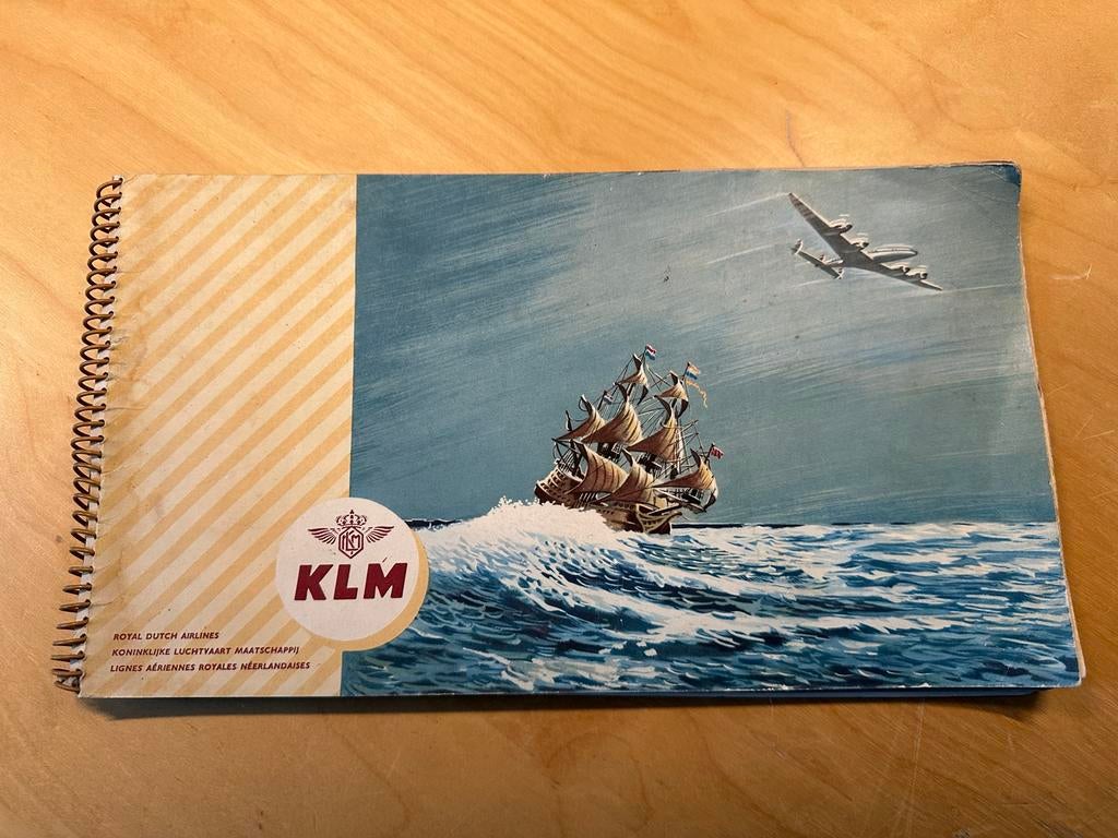 Oude “Vliegende Hollander” KLM boordboekje, Ophalen of Verzenden, Gebruikt, Boek of Tijdschrift