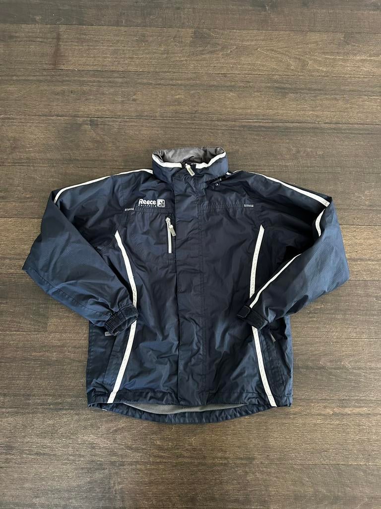 Reece regenjas donkerblauw maat 152, Ophalen of Verzenden, Zo goed als nieuw, Regenjas, Kinderen