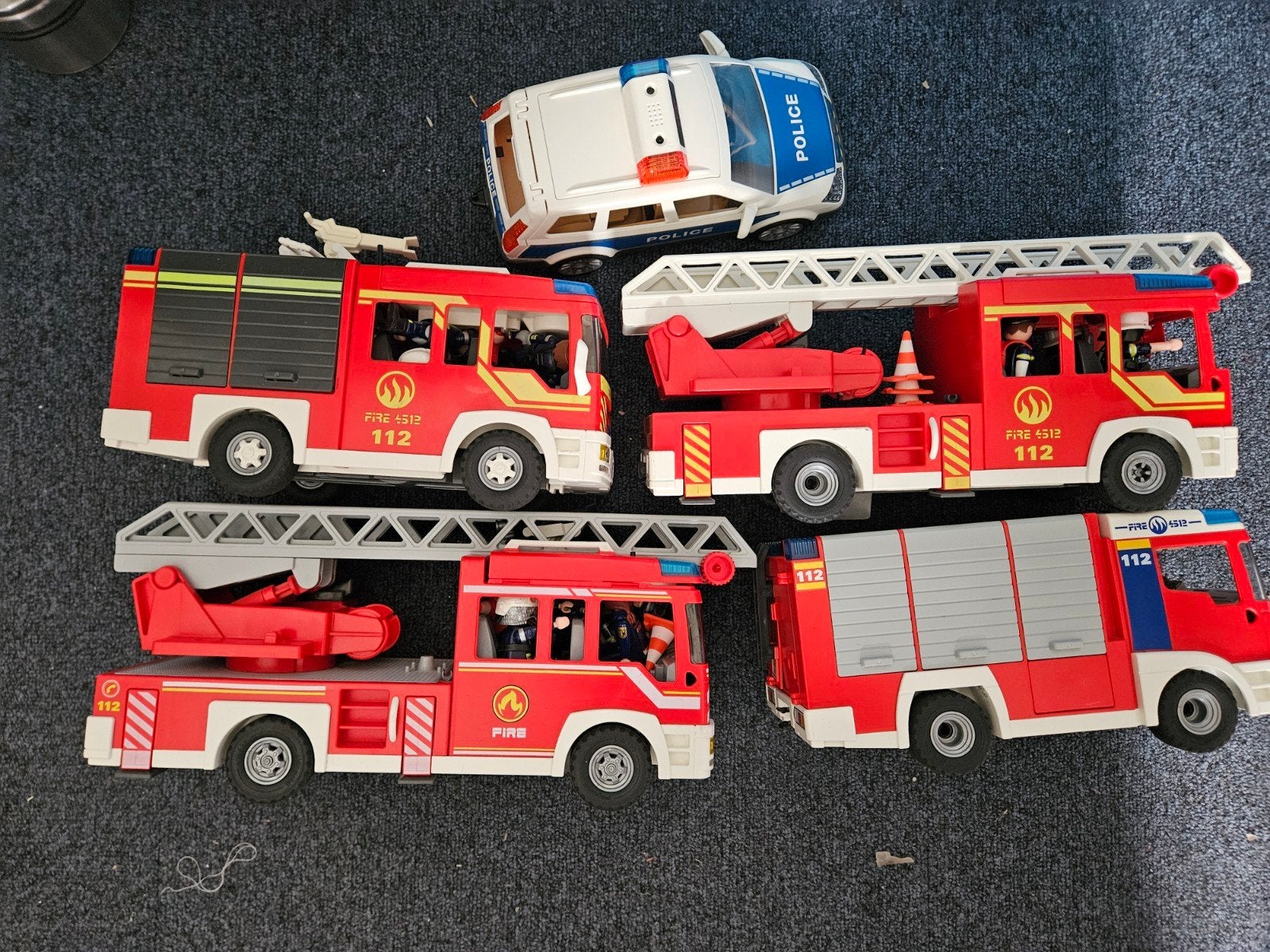 4 x Brandweerauto Playmobil o.a. 4512, -, -, Ophalen of Verzenden, Zo goed als nieuw