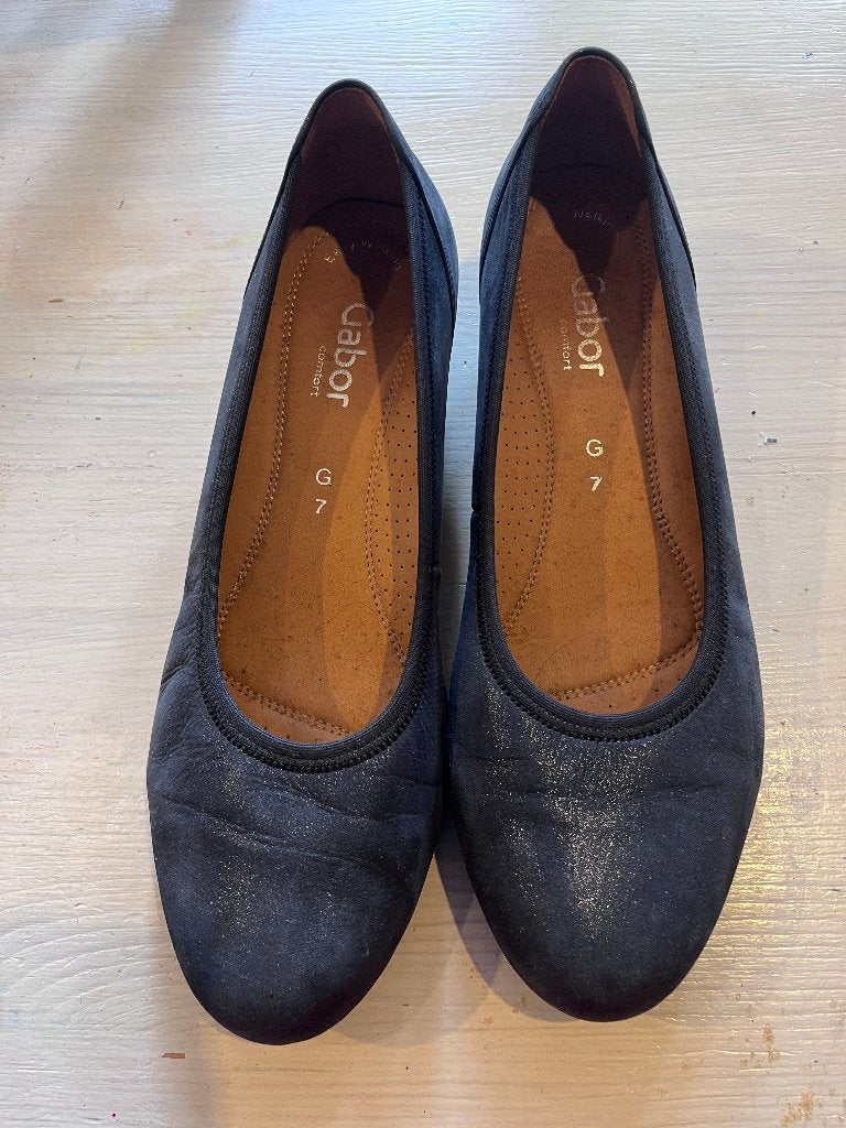 ballerina schoenen, Ophalen, Blauw, Gabor, Ballerina's