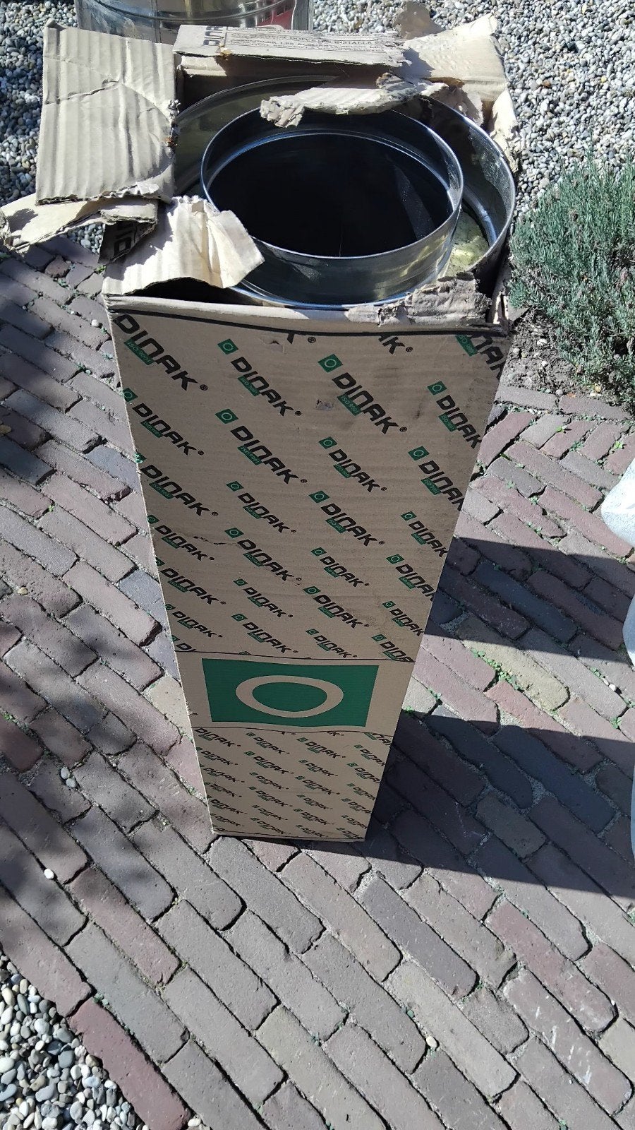 Nieuwe DINAK RVS dubbelwandige afvoerbuis en klemmen, Doe-het-zelf en Verbouw, Ophalen, Nieuw, Ventilator en Afzuiger