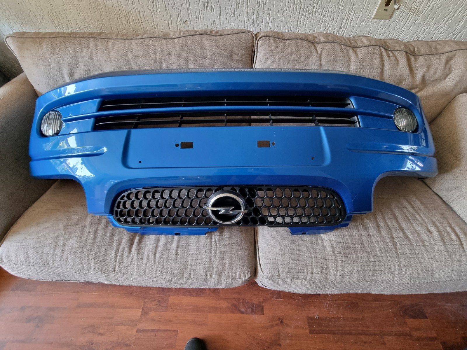 Opel Agila Voorbumper (2001) - Blauw, Gebruikt, Ophalen, Gebruikt, Voor, Opel