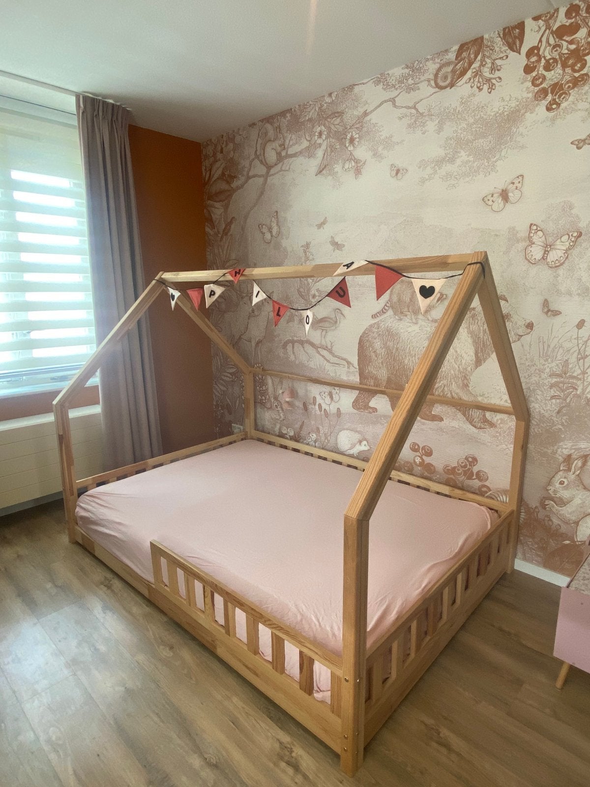 Bedhuisje De Gele Flamingo Twijfelaar 140x200, Ophalen, Matras, 180 cm of meer, 100 cm of meer