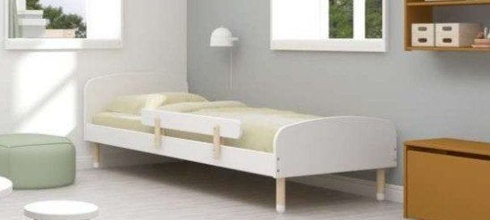 Flexa dot kinderbed 90x200 wit, 85 tot 100 cm, Gebruikt, 180 cm of meer, Ophalen