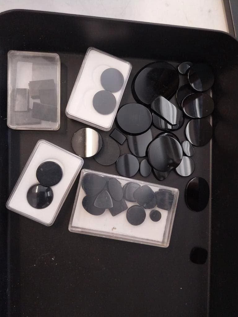 Lot met verschillende onyx cabochons en zegelstenen, Sieraden, Tassen en Uiterlijk, Ophalen of Verzenden, -, -, -
