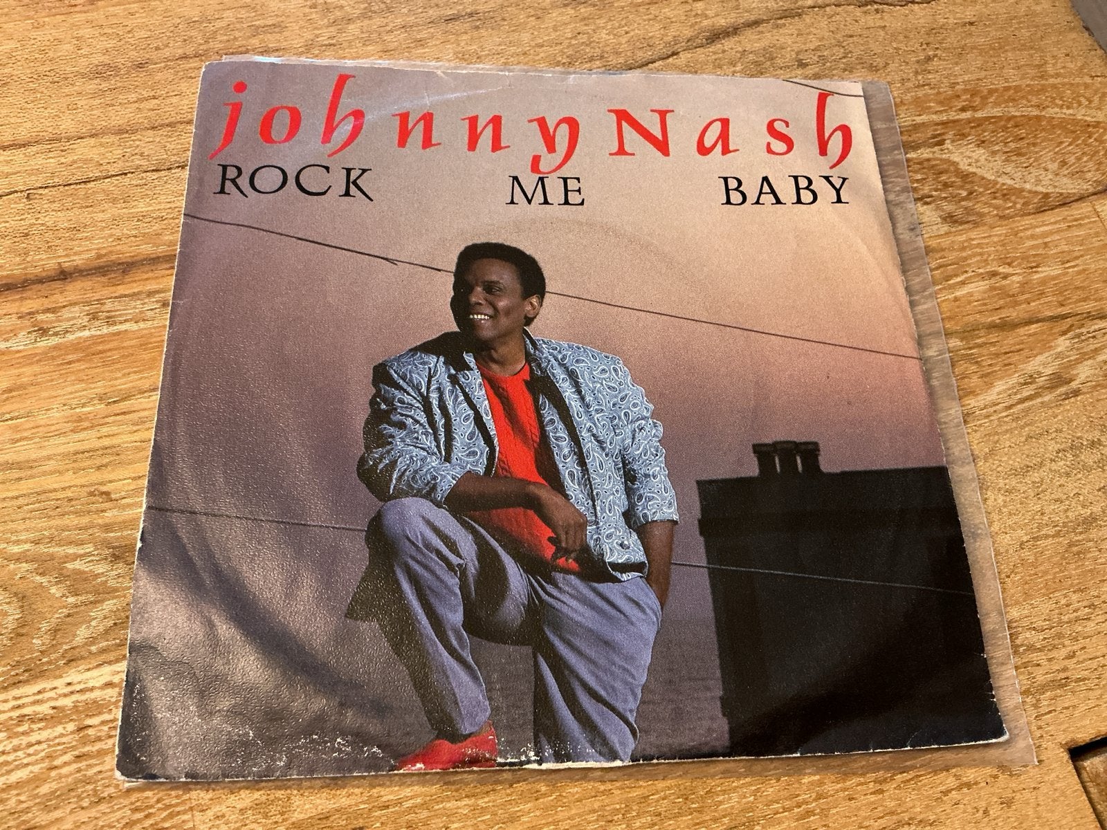 Johnny Nash - Rock Me Baby (Vinyl Single), Gebruikt, 7 inch, Pop, Overige typen