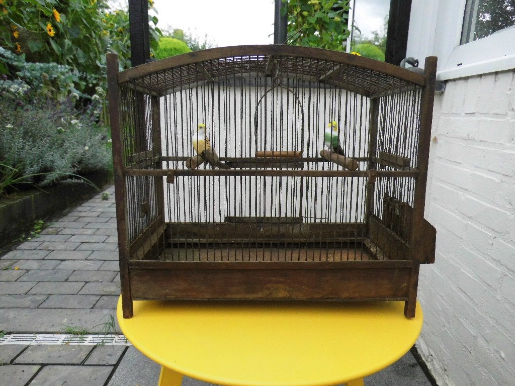 antiek vogelkooitje, Antiek en Kunst, Ophalen of Verzenden