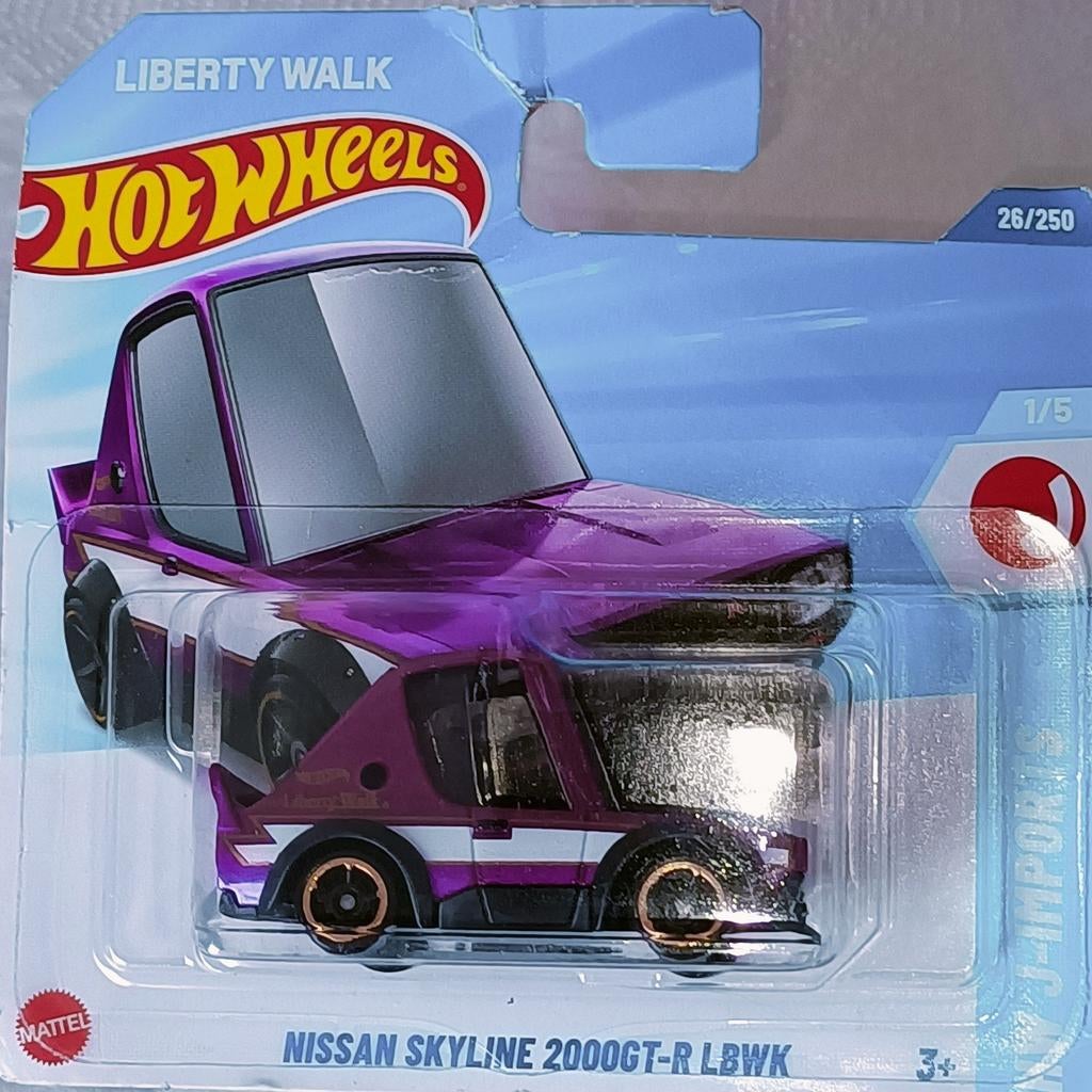 Hot Wheels Nissan Skyline 2000GT-R LBWK Liberty Walk, Overige merken, 1:50 of kleiner, Auto, Nieuw