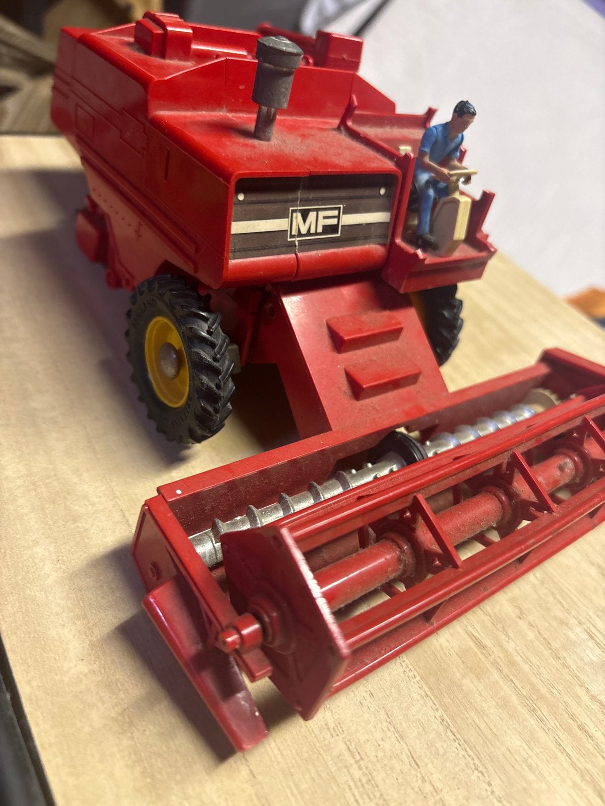 Vintage Massey Ferguson Speelgoed Maaidorser, Ophalen of Verzenden, Gebruikt