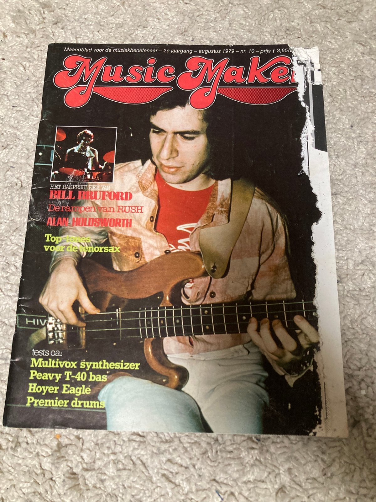 Music Maker Magazine - Augustus 1979 - Bill Bruford, Ophalen of Verzenden, Muziek, Film of Tv