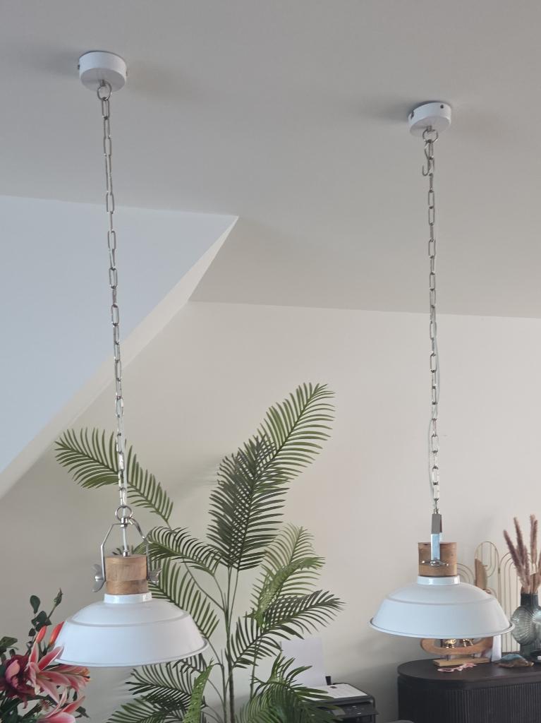 Lampen, Ophalen, Gebruikt, 50 tot 75 cm, Wit