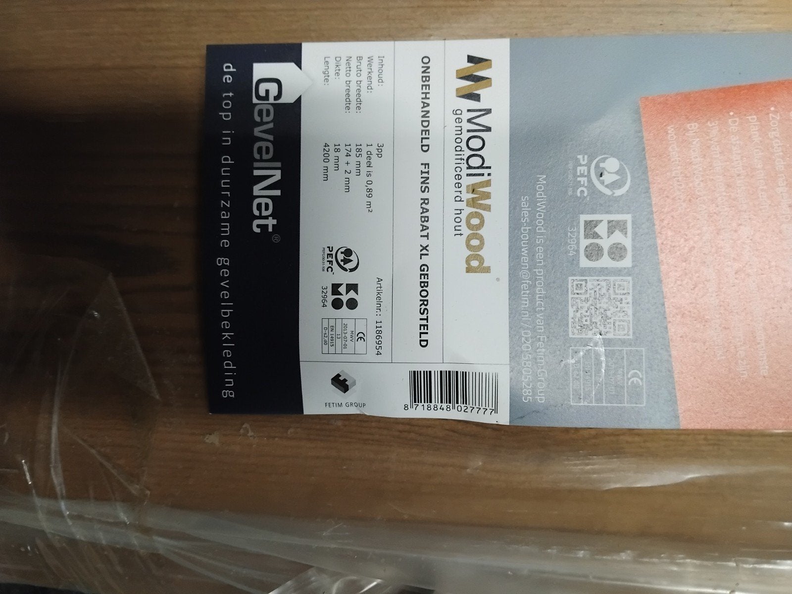 modiwood 4.20m, Ophalen, Minder dan 25 mm, Nieuw, Plank