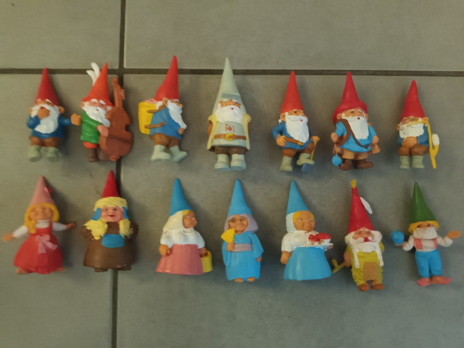 14 figuren David de Kabouter, Verzamelen, Ophalen of Verzenden