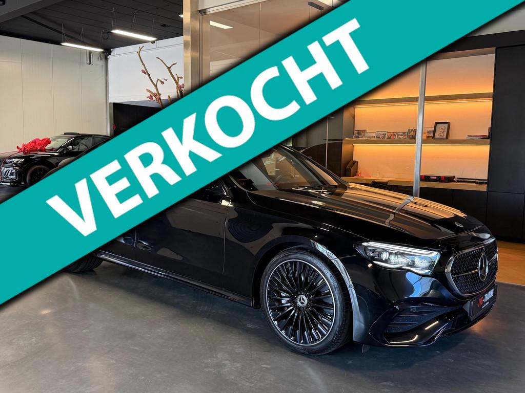 Mercedes-Benz E 200 Amg night Pano Burmester Memory 360Camer, Auto's, Automaat, Gebruikt, 4 cilinders, Zwart