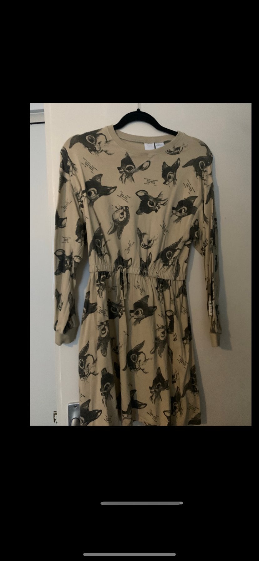 Zara jurk maat 152 Bambi print zgan, Ophalen of Verzenden, Zo goed als nieuw, Meisje, Jurk of Rok