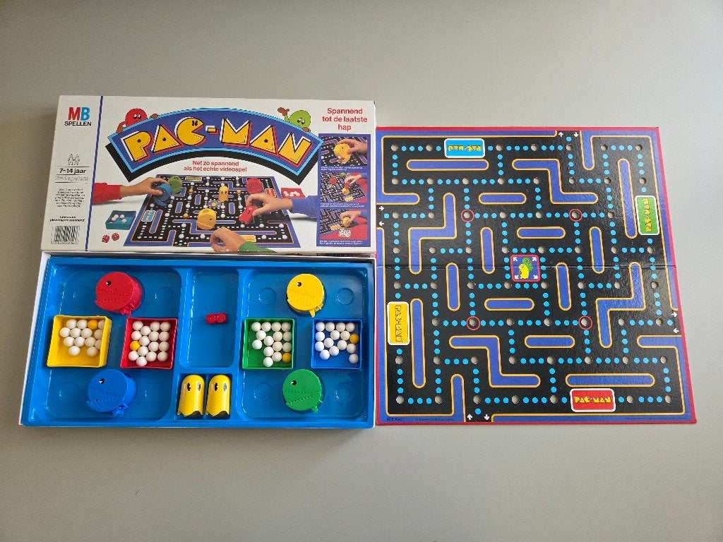 Pac-Man Bordspel (compleet), Avontuur en Actie, 1 speler, Ophalen of Verzenden, Zo goed als nieuw