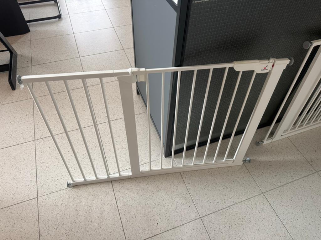 Traphekje zonder boren Babydan, Kinderen en Baby's, Traphekjes, Ophalen, Zo goed als nieuw, Metaal of IJzer, Klemhekje
