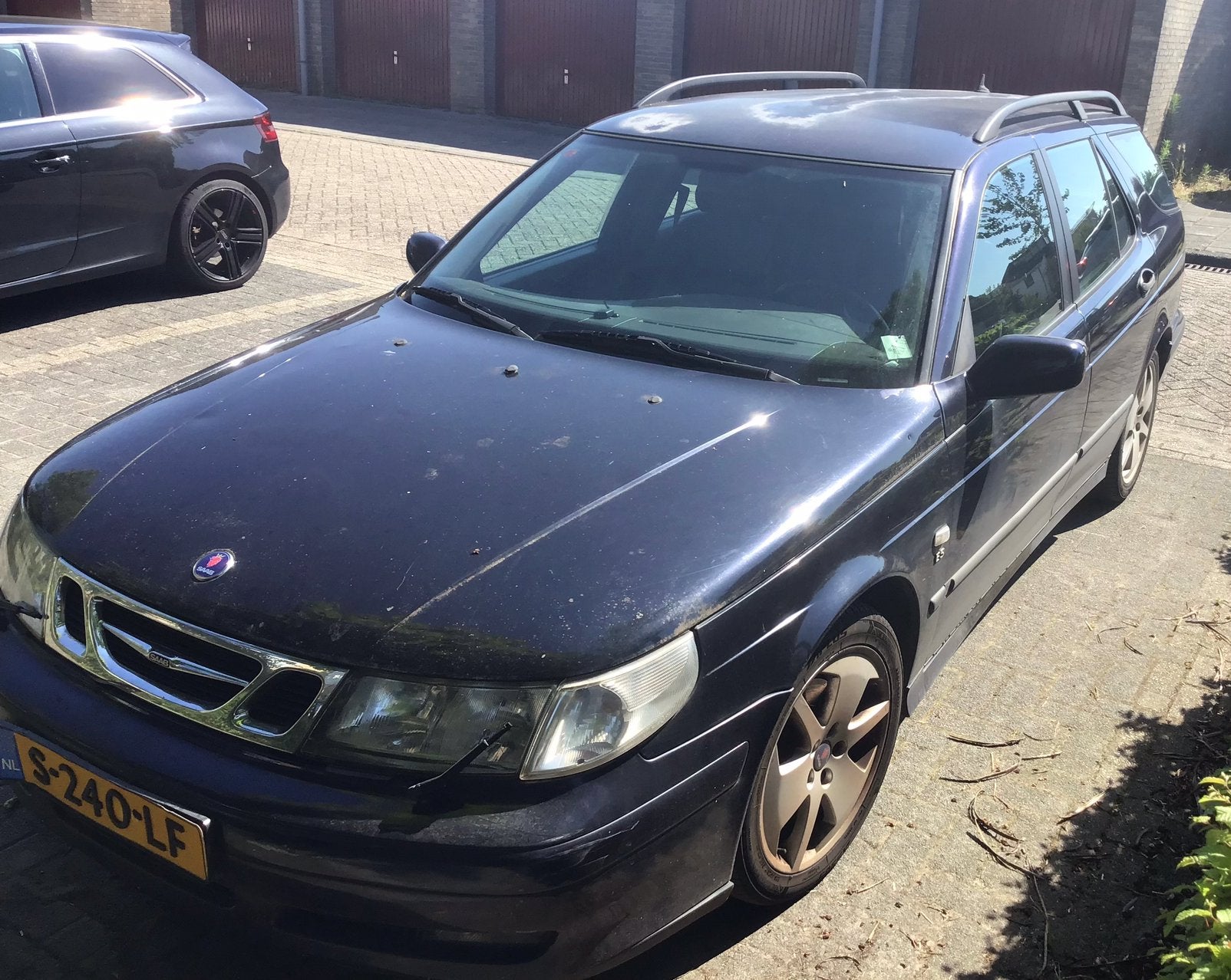 Saab 95 uit 2000 special edition, Auto's, Saab, Voorwielaandrijving, Zwart, Blauw, Leder