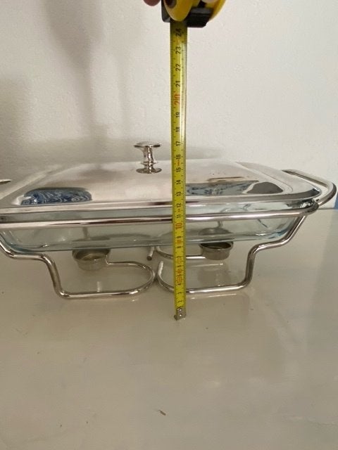 Verzilverde rechaud (NIEUW!), Overige typen, Ophalen of Verzenden, Nieuw, Glas