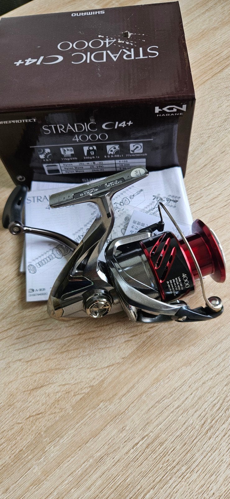 Shimano Stradic C14+ 4000-B Molen, Watersport en Boten, Hengelsport | Algemeen, Ophalen of Verzenden
