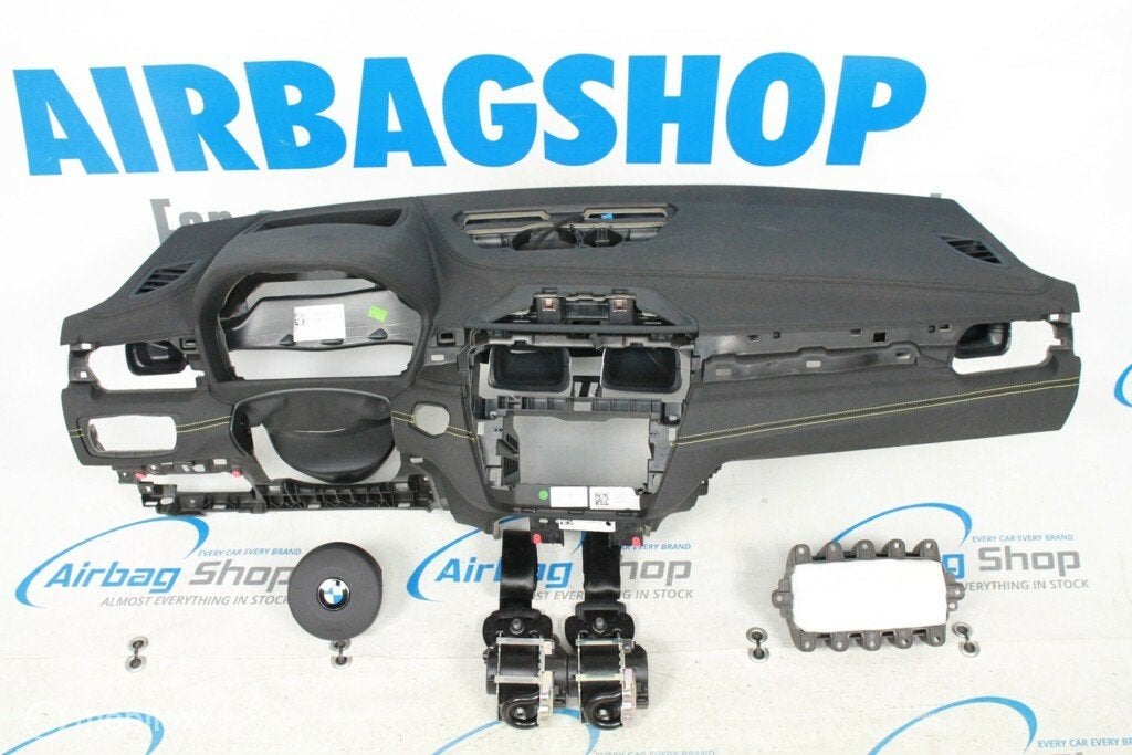Airbag set Dashboard zwart geel stiksel HUD BMW X2 2017-...., Auto-onderdelen, Gebruikt, Ophalen of Verzenden