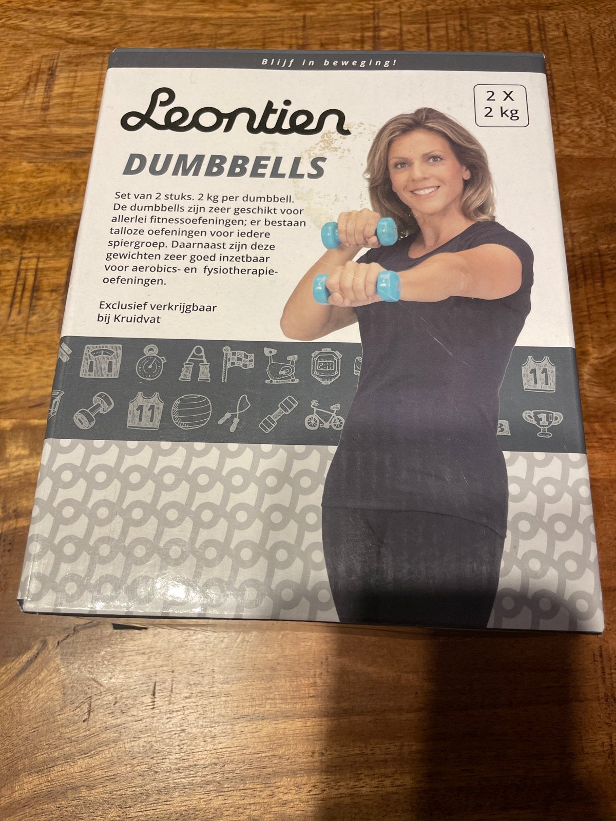 Leontien Dumbbells - 2x 2kg - Ideaal voor fitness, Ophalen of Verzenden, Nieuw, Armen, Dumbbell