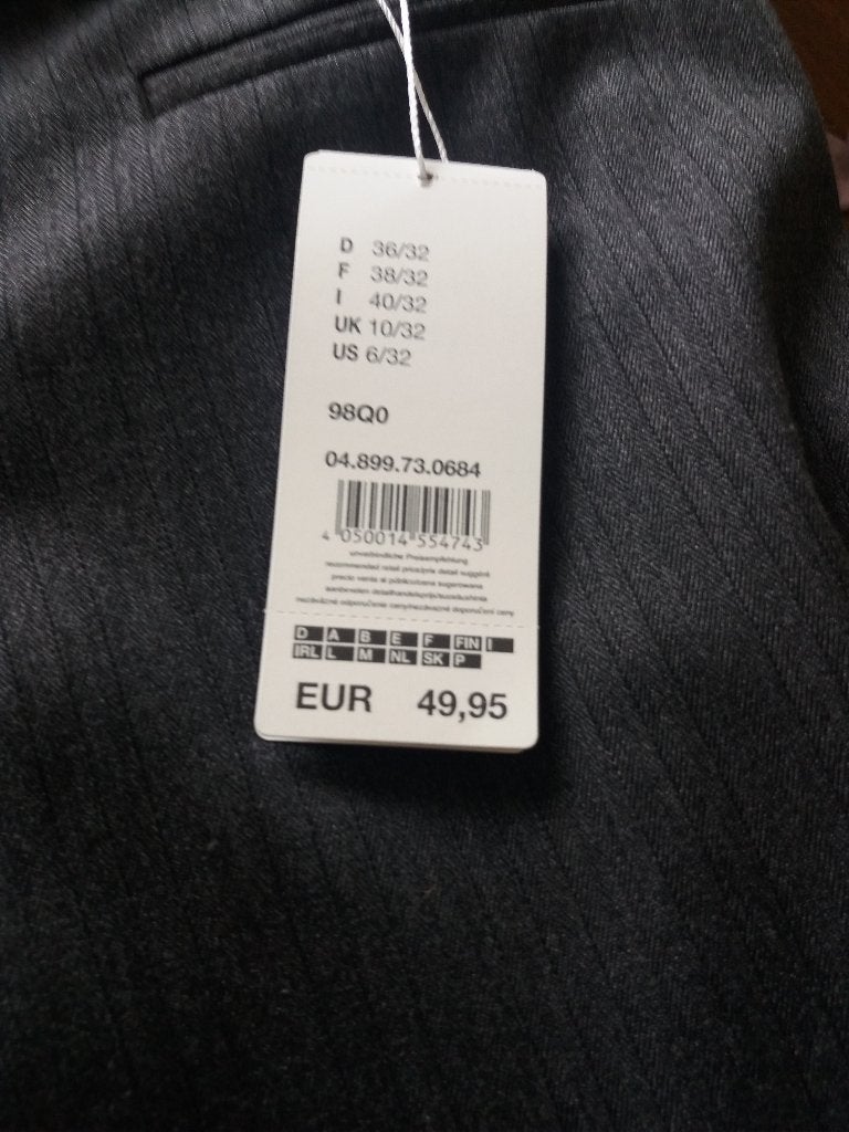 Broek S.Oliver Antraciet Nieuw 36 ( Jool ), Verzenden, Nieuw, S.Oliver, Maat 36 (S)