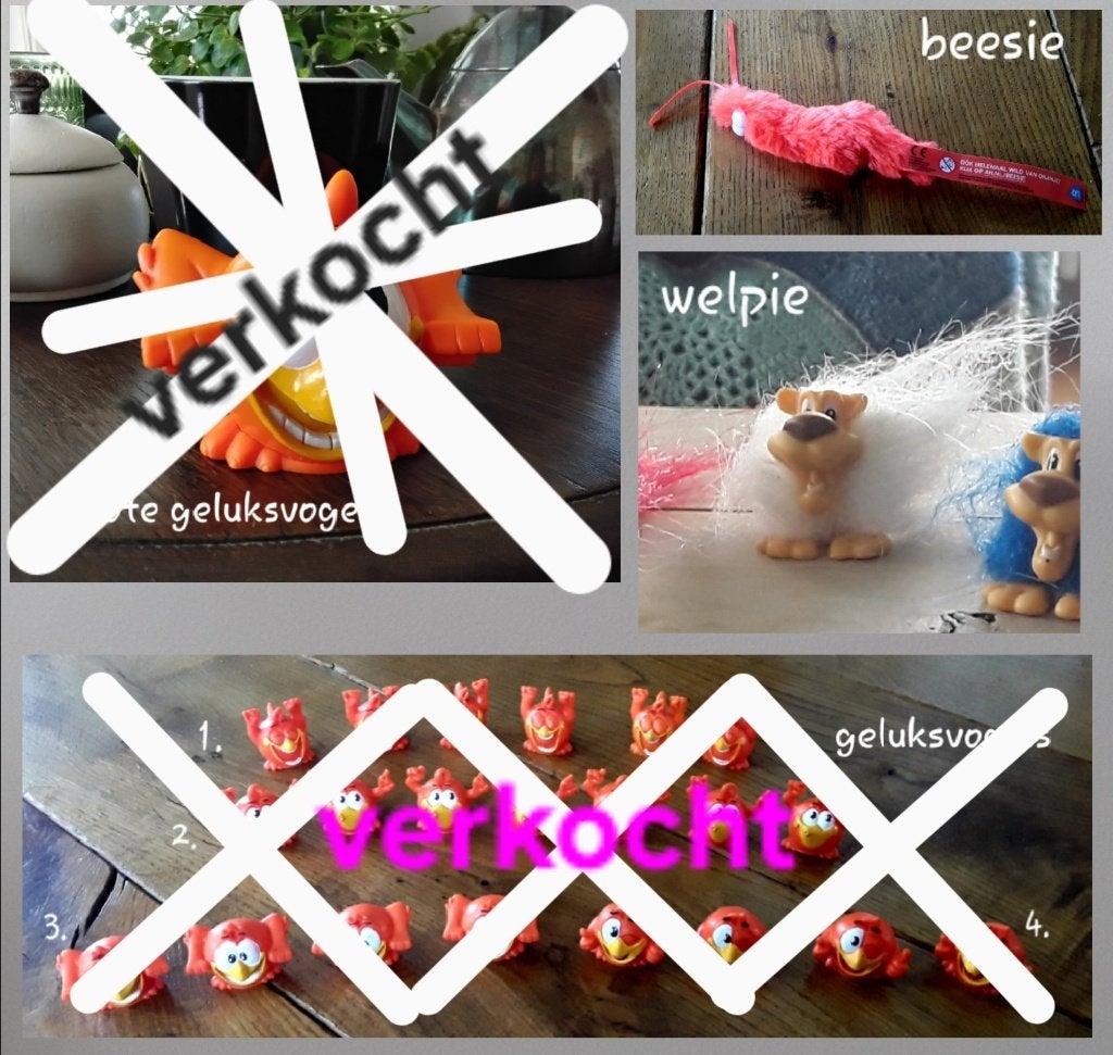 Wk-speeltjes: 1x Welpie en 1x Beesie, Ophalen of Verzenden, Nieuw, Overige binnenlandse clubs, Beeldje of Poppetje