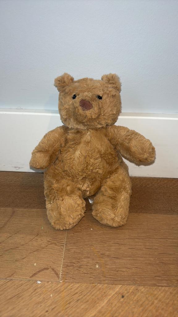 Jellycat beertje klein, Ophalen of Verzenden, Zo goed als nieuw, Stoffen beer, Overige merken