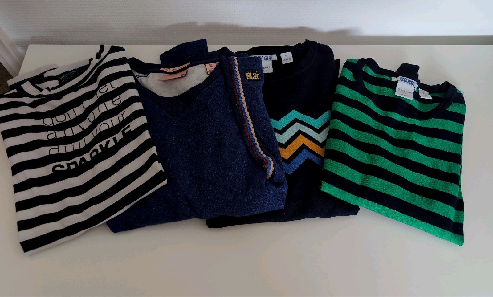 Nik en & nik 164 scotch r'belle tumble longsleeve /trui, Meisje, Nik&Nik, Ophalen of Verzenden, Zo goed als nieuw