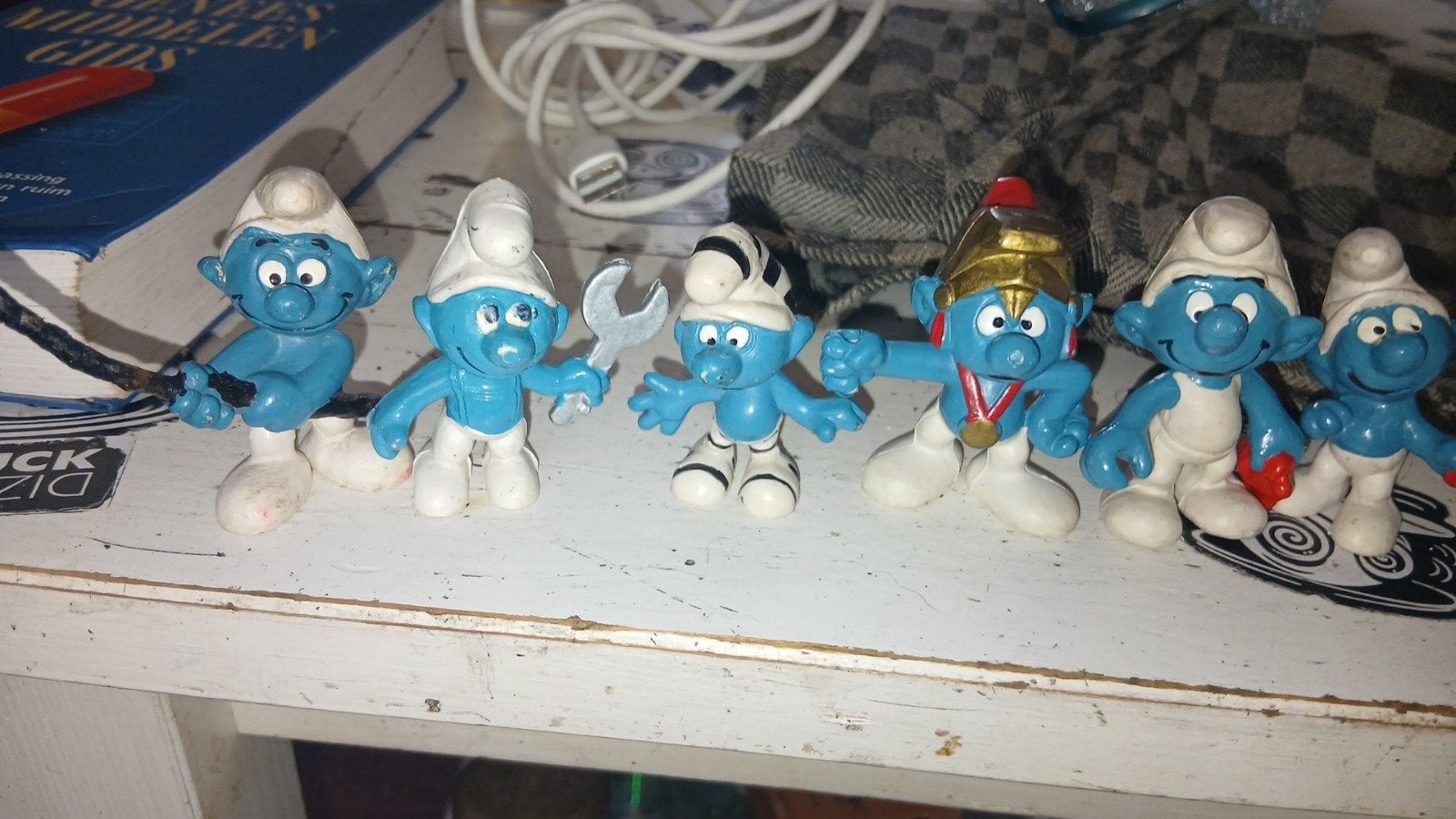 Smurfen poppetjes collectie - 9 verschillende smurfen, Verzamelen, Ophalen of Verzenden, Gebruikt, Verschillende Smurfen, Poppetje, Figuurtje of Knuffel