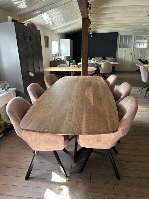 Nieuwe Deens ovale noten eettafel 260x100cm, Ophalen, 100 tot 150 cm, Ovaal, Nieuw