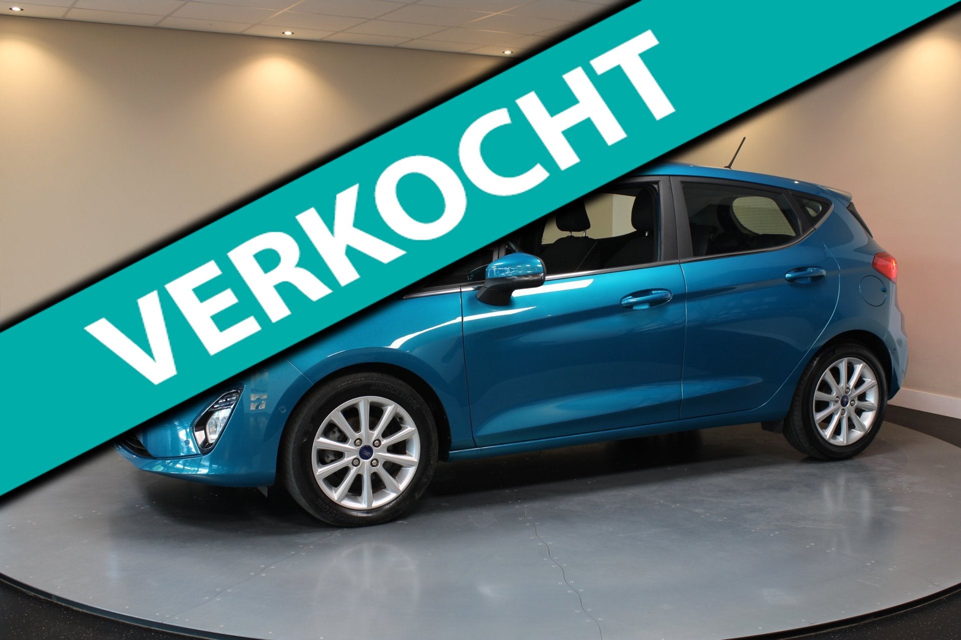 Ford Fiesta 1.0 EcoBoost Titanium *Dealer OH* Carplay|Camera, Gebruikt, Euro 6, Blauw, 100 pk