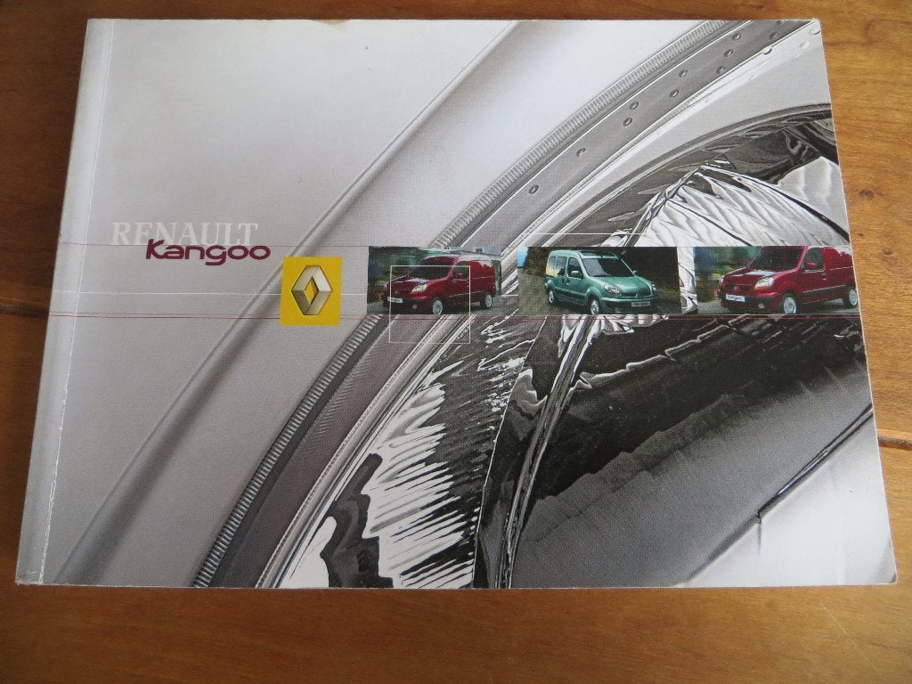 Instructieboek Renault Kangoo personenauto, bestelauto 2003, Ophalen of Verzenden