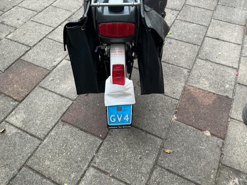Goed lopende Spartamet DLX met fietstassen, Fietsen en Brommers, Ophalen, Gebruikt