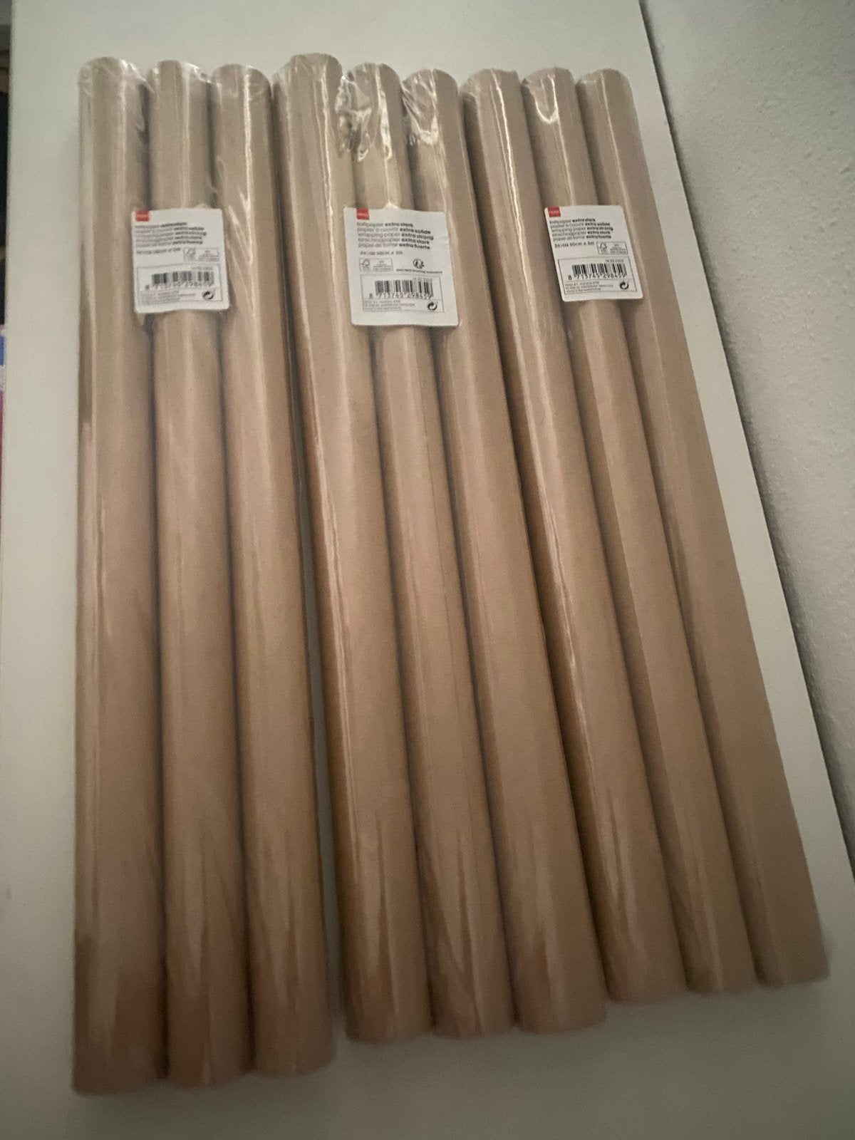 Hema extra sterk kaftpapier 9 rollen, Ophalen, Nieuw