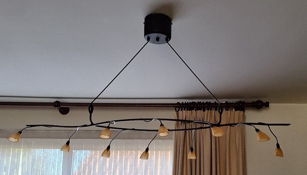 Hanglamp (2x), Ophalen, Gebruikt, Glas, G4