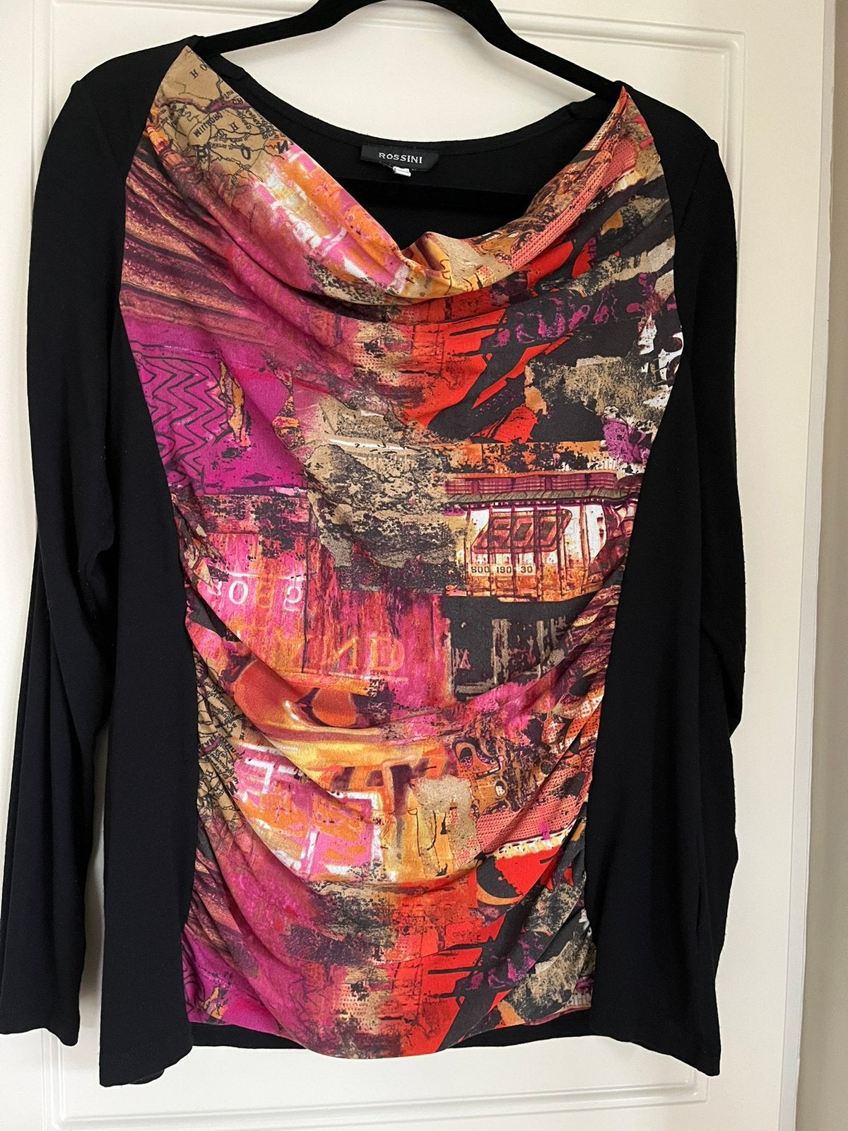 Rossini shirt XXL waterval hals zo goed als nieuw, Ophalen of Verzenden, Zo goed als nieuw, Shirt of Top