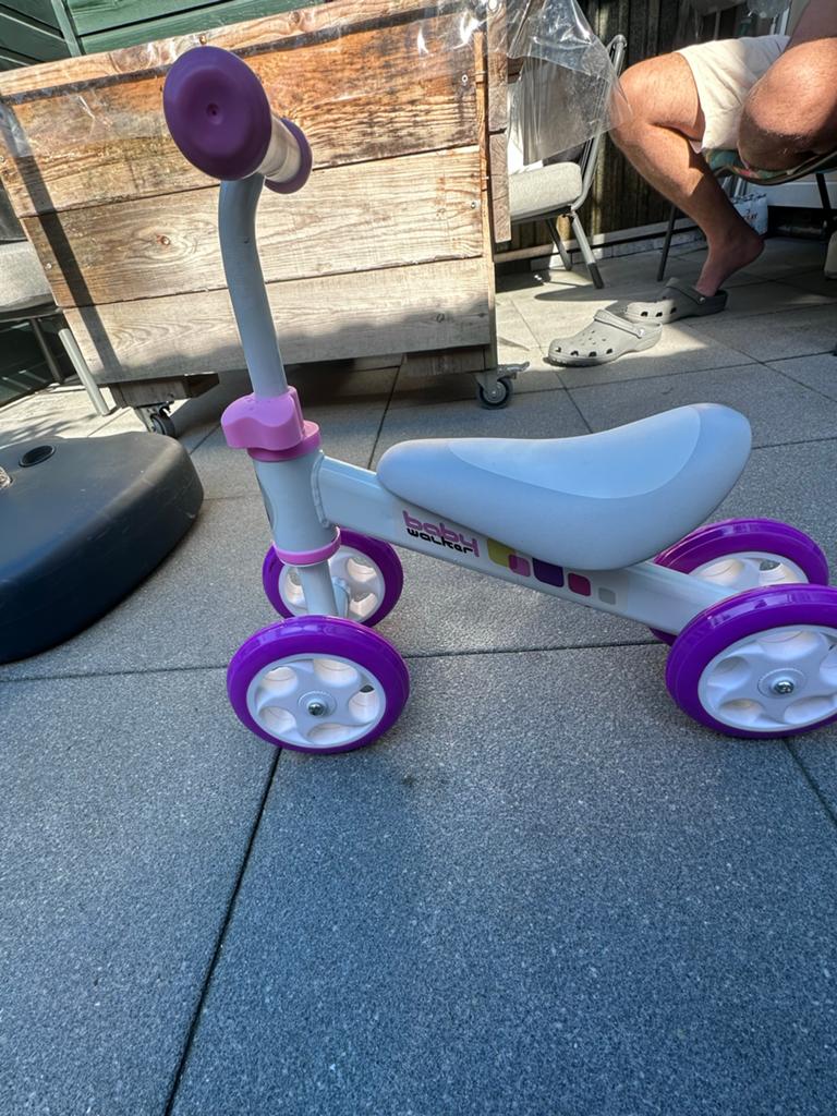 Baby Walker Loopfiets - Paars/Wit, Ophalen, Gebruikt, Loopfiets