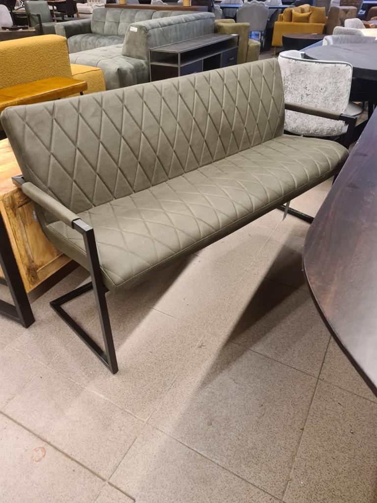 Nieuwe Label51 eetkamerbank Denmark army 155cm €345, Ophalen, Industrieel landelijk barok brocante koloniaal boheems vintage, Overige kleuren