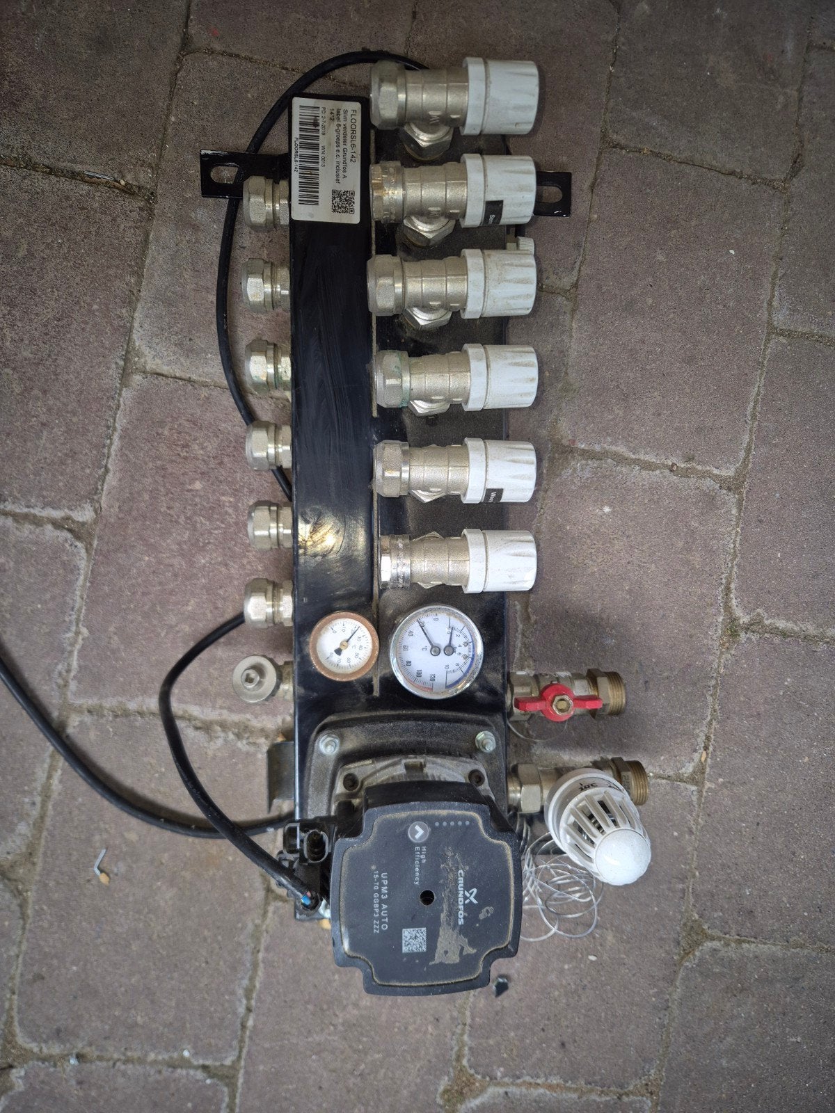 VTE SLIM vloerverwarming verdeler 6-groeps Grundfos pomp, Minder dan 30 cm, Overige typen, Minder dan 60 cm, Ophalen of Verzenden
