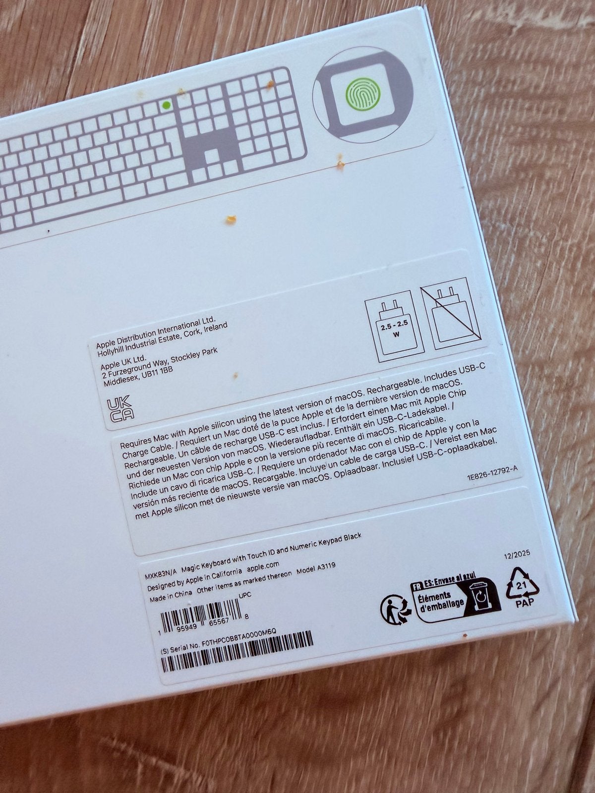 Apple Magic Keyboard met Touch ID en Numeriek Toetsenblok, Computers en Software, Multimediatoetsen, Nieuw, Ophalen of Verzenden