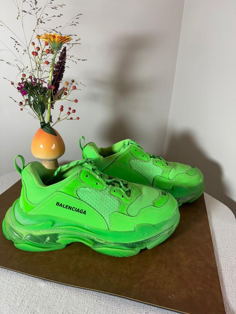 Balenciaga - tripple S - neon groen, Huis en Inrichting, Ophalen of Verzenden, Zo goed als nieuw, Rond