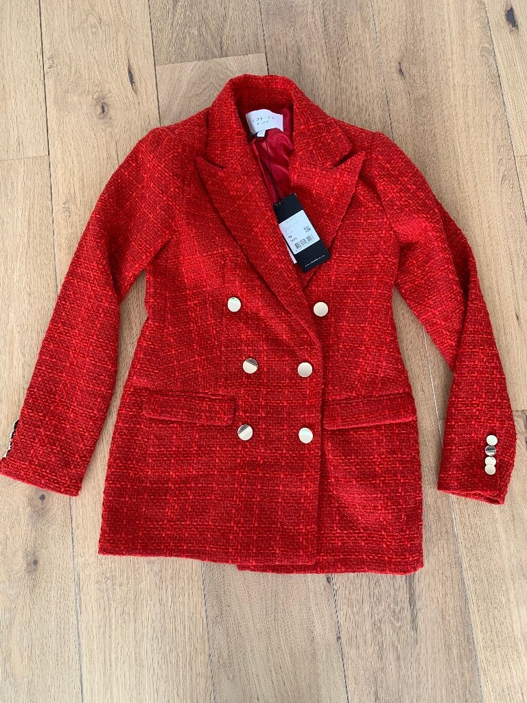 Nieuw Costes Rood Blazer Maat XS, Nieuw, Ophalen of Verzenden, Costes, Maat 34 (XS) of kleiner