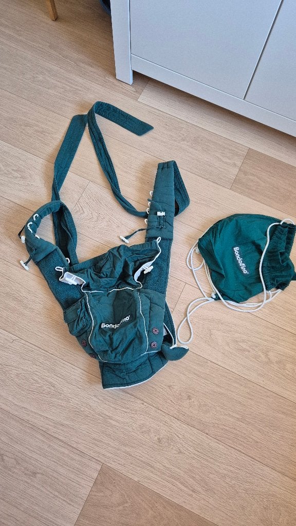 Bondolino draagzak - groen, Overige merken, Buik of Rug, Ophalen of Verzenden, Zo goed als nieuw