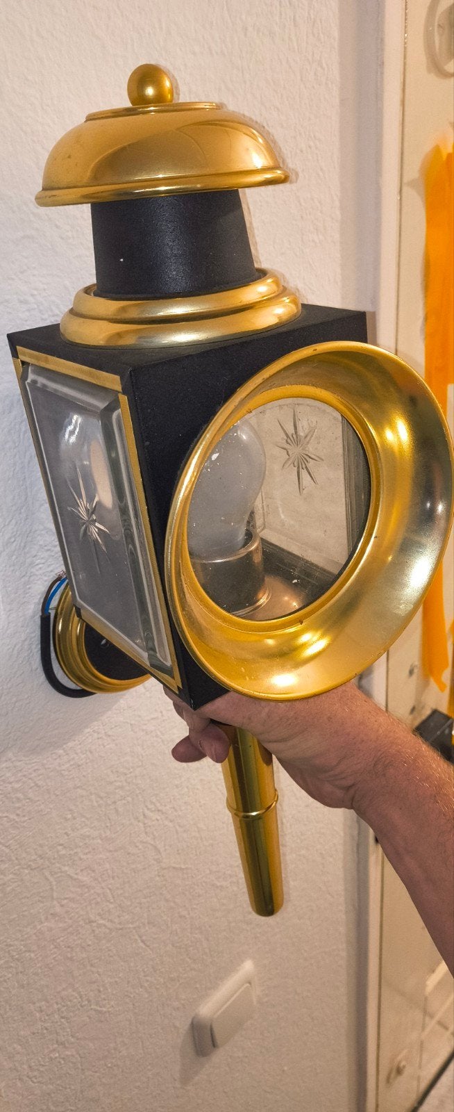 Oude  wandlamp - Klassieke stijl, Ophalen of Verzenden
