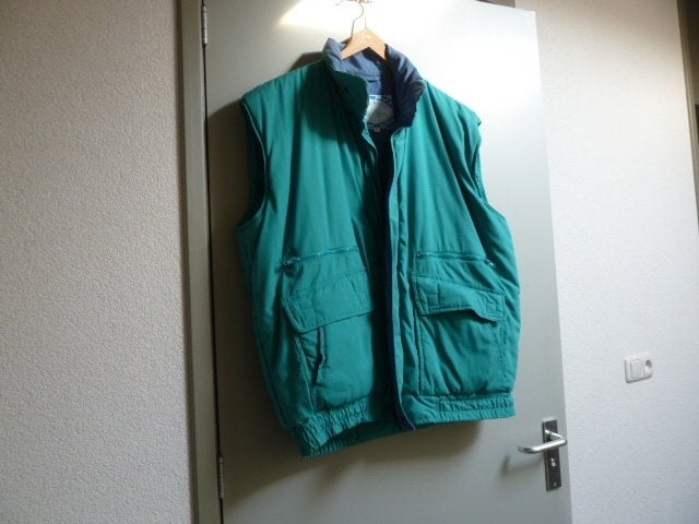 XL bodywarmer groen blauw- maat xl, Verzenden, Zo goed als nieuw, Maat 56/58 (XL), Meerkleurig