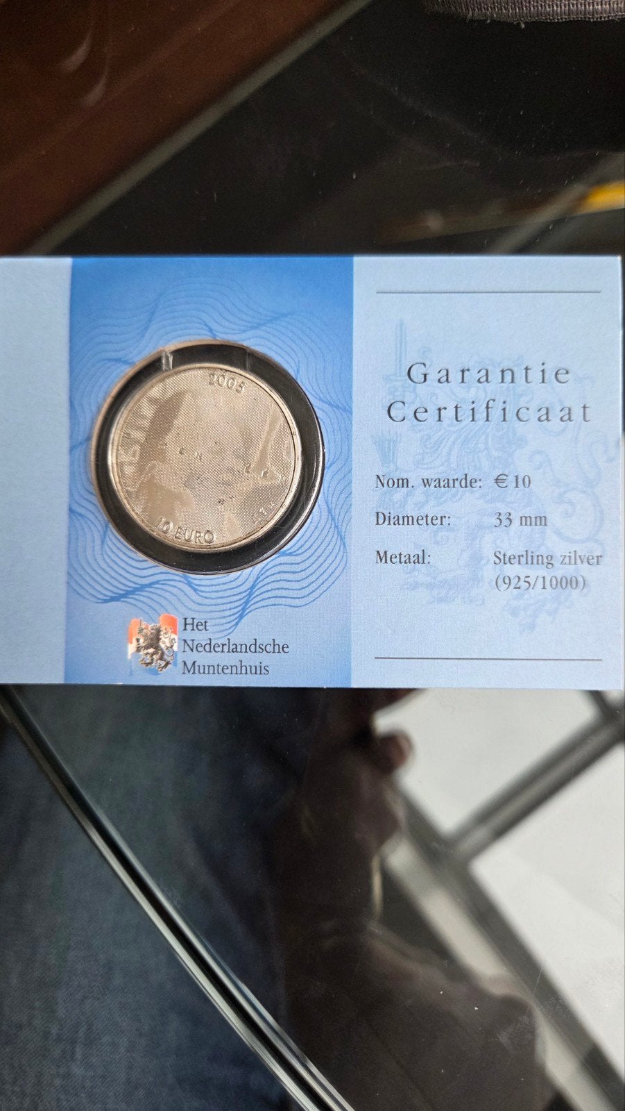 Zilveren 10 Euro Munt 2005 - Koningin Beatrix, Postzegels en Munten, Munten | Nederland, Ophalen of Verzenden